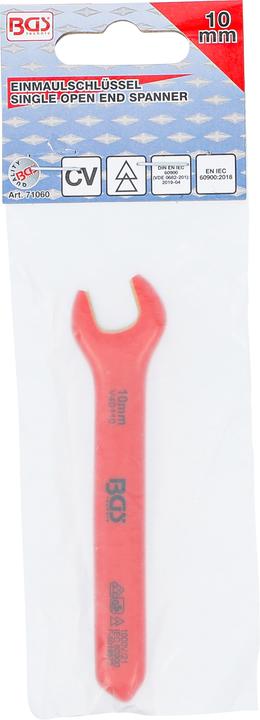 Actual product image BGS VDE Single Open End Spanner 10 mm (10 mm)