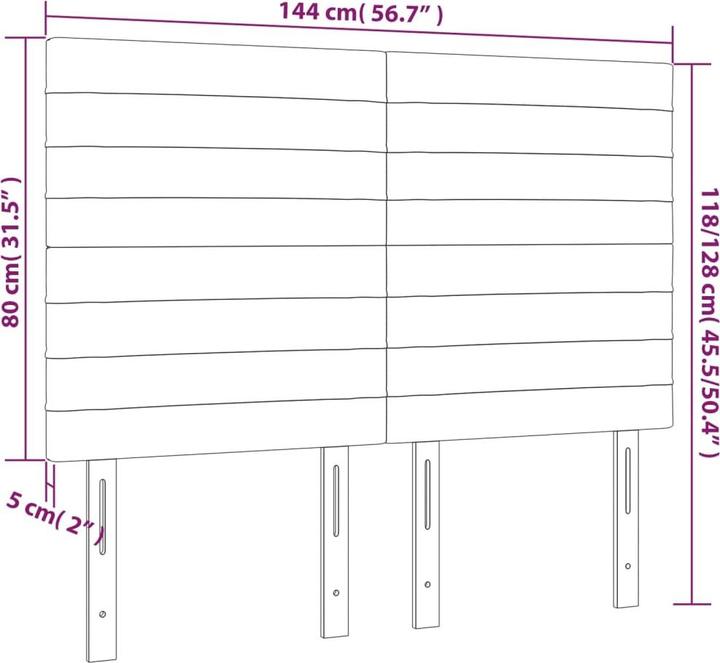 Produktbild vidaXL Kopfteil (100 x 5 x 88 cm)