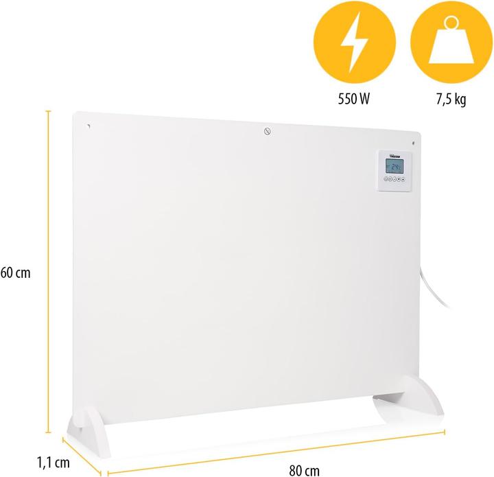 Actual product image Tristar KA-5094 Infrarood Paneelverwarming - 550 Watt - Instelbare Thermostaat - (550 W)