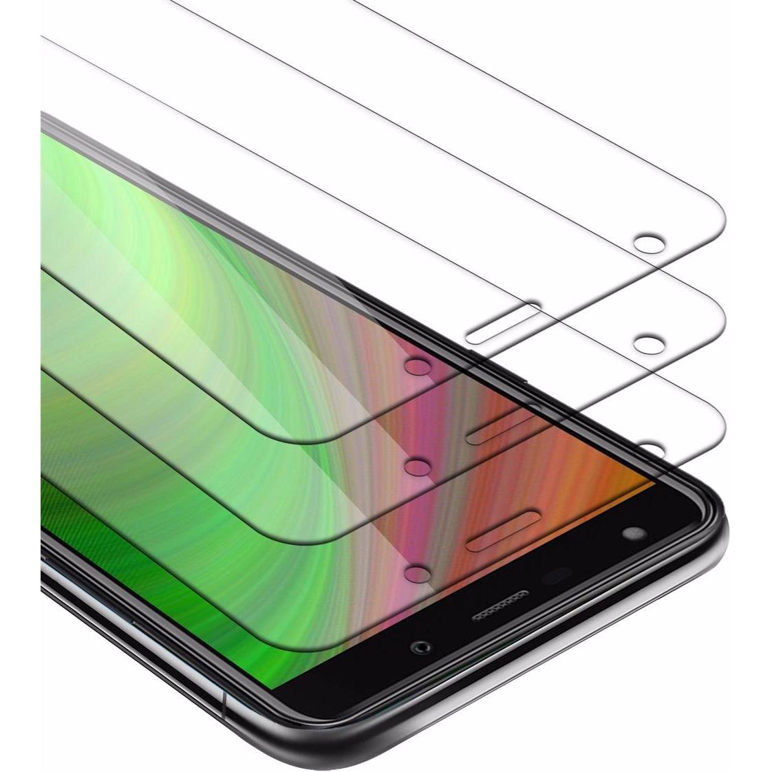 Cadorabo Displayschutzglas (3 Stück, Wiko Y61), Smartphone Schutzfolie, Transparent
