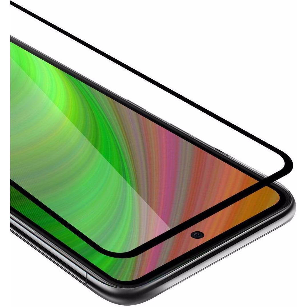 Cadorabo Vollbild Displayschutzglas (1 Stück, Samsung Galaxy S21), Smartphone Schutzfolie, Schwarz