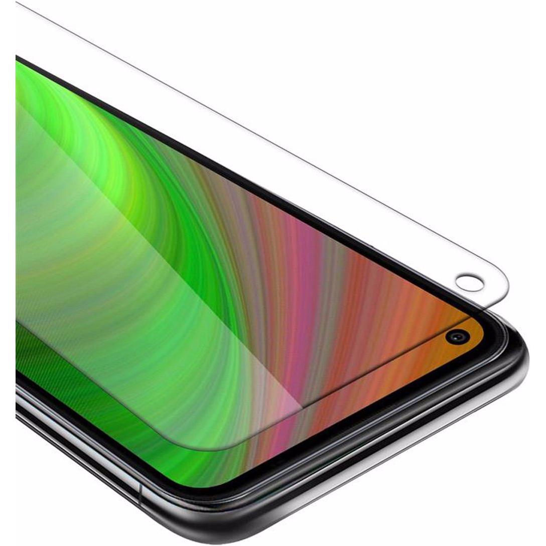 Cadorabo Displayschutzglas (1 Stück, LG K61), Smartphone Schutzfolie, Weiss