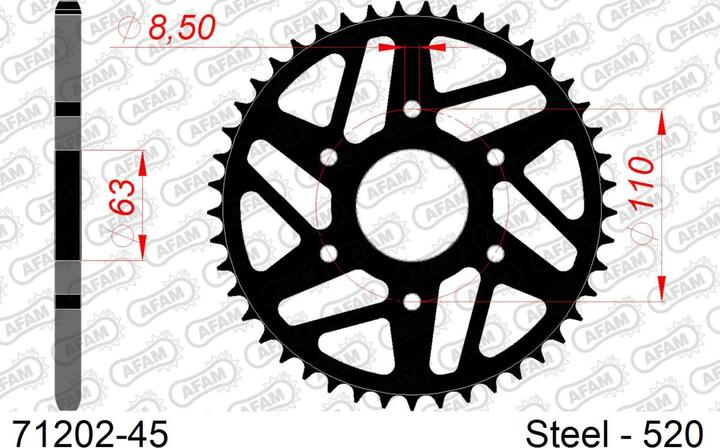 Image du produit Afam 520 45 dents (45)