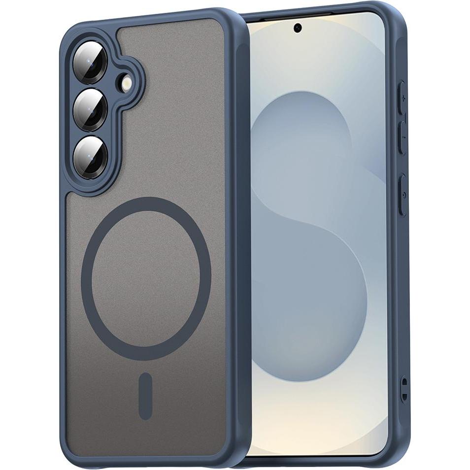 Techsuit - HaloFrost II MagSafe - Samsung Galaxy S24 - Navy Blue (Samsung Galaxy S24+), Cover smartphone, Blu