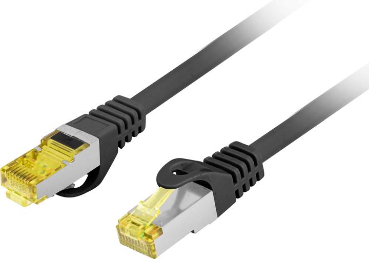 Actual product image Lanberg Patchcord Cat.6a S/Ftp Lszh Cu 1.5m Czarny Fluke Passed (S/FTP, CAT6a, 1.50 m)