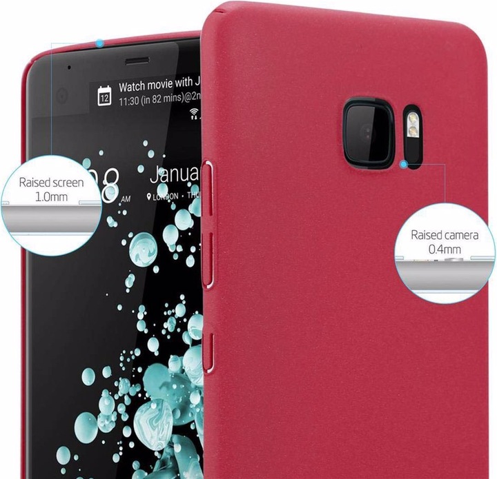 Image du produit Cadorabo Couverture rigide Frosty Cover (HTC U Ultra)