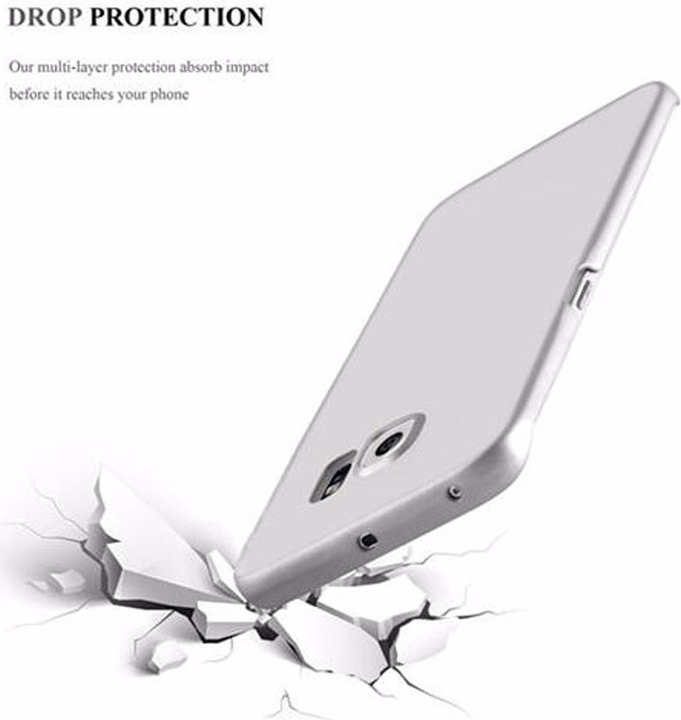 Actual product image Cadorabo Hard Cover Matt Metal Cover (Samsung Galaxy S6 Edge)