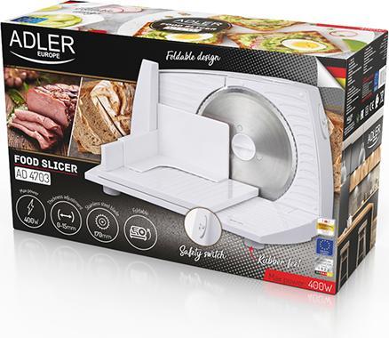 Produktbild Adler AD 4703 slicer Electric White Plastic
