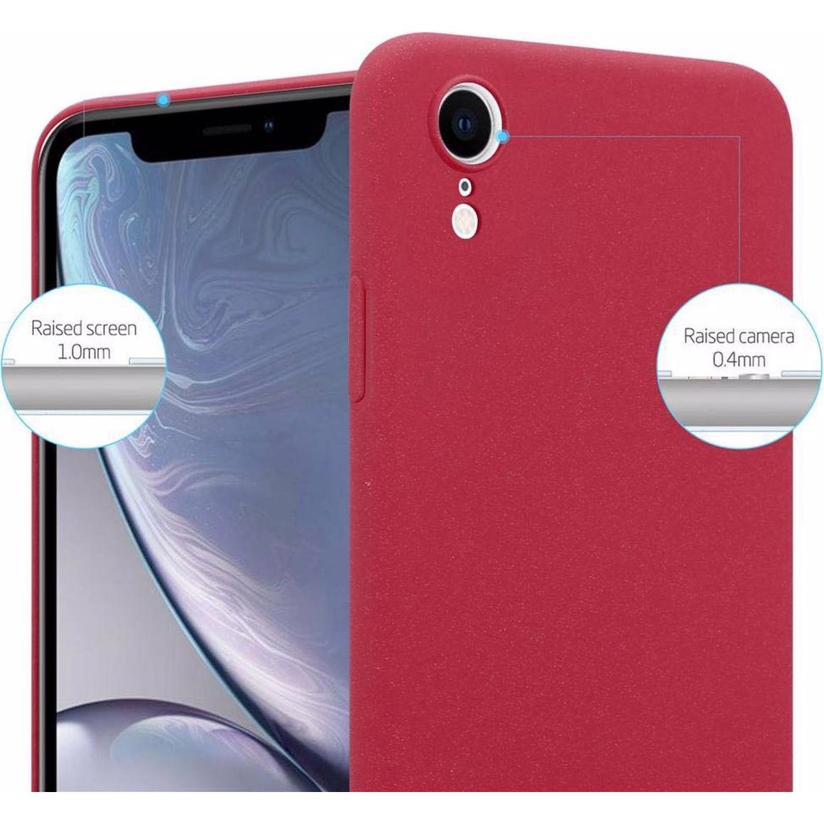 Thumbnail - Cadorabo Hard Cover Frosty Cover (Apple iPhone XR), Smartphone Hülle, Rot