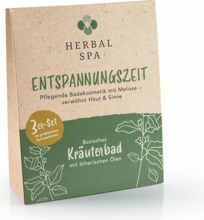 Produktbild Herbal Spa Badekissen Entspannungszeit 3er Set (Badesalz)