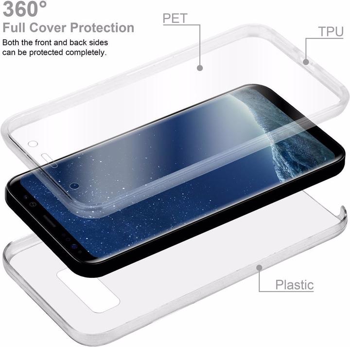 Produktbild Cadorabo TPU 360 Grad Case Cover (Samsung Galaxy S8+)