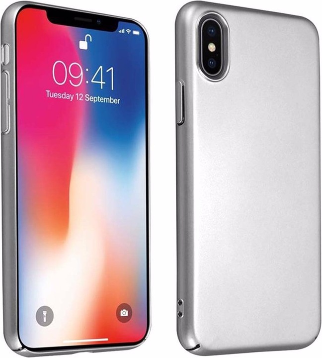 Actual product image Cadorabo Hard Cover Matt Metal Cover (Apple iPhone X)