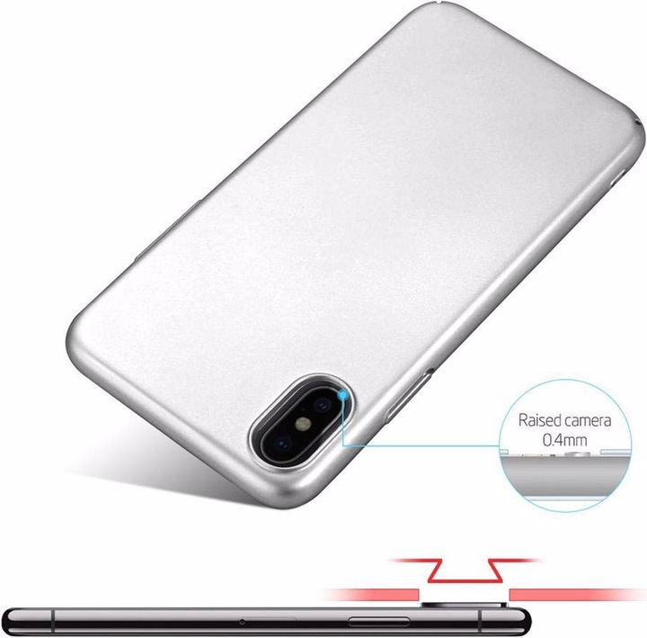 Actual product image Cadorabo Hard Cover Matt Metal Cover (Apple iPhone X)