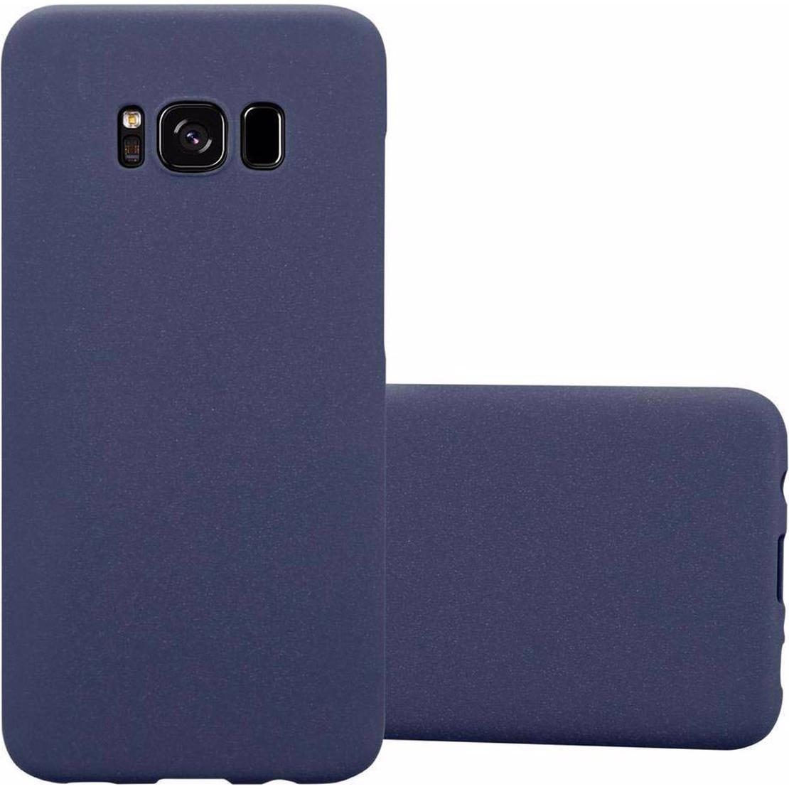 Cadorabo Hard Cover Frosty Cover (Samsung Galaxy S8+), Smartphone Hülle, Blau