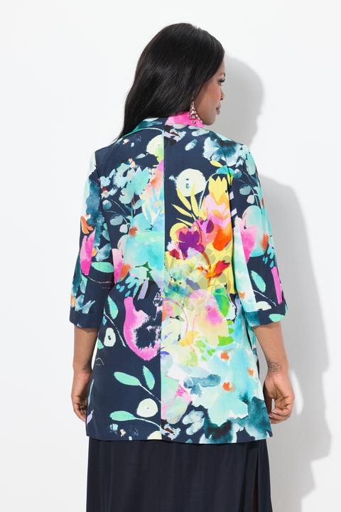 Produktbild Ulla Popken Jacke, A-Linie, Reverskragen, Langarm (50, 52)
