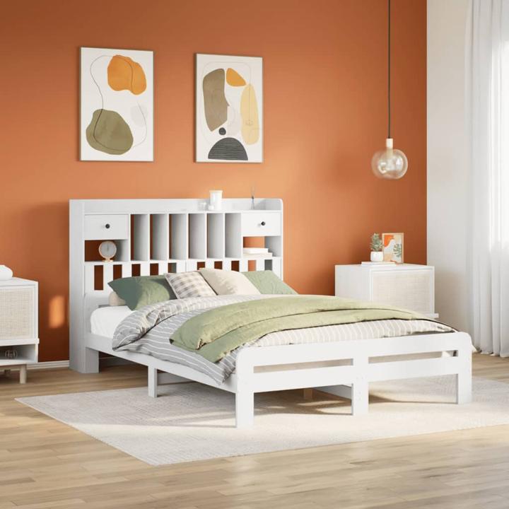 Image du produit vidaXL Bett mit Regal (150 x 200 cm)