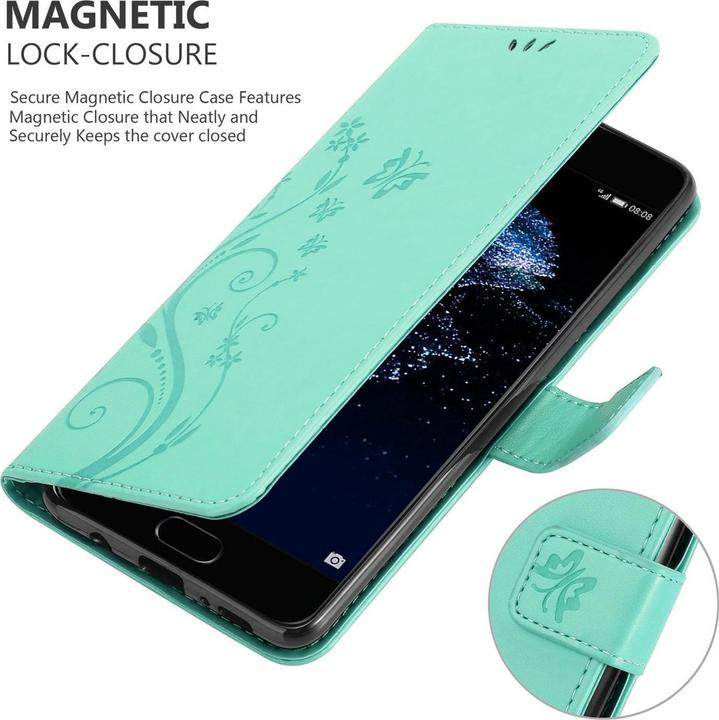 Actual product image Cadorabo Flower Book Cover (Huawei P10 Plus)
