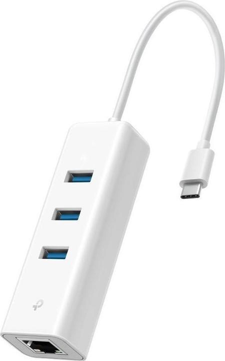 Produktbild TP-Link USB-C 3-Port Hub & Gigabit Ethernet Adapter kompaktes Design (USB-C, 3 Ports)