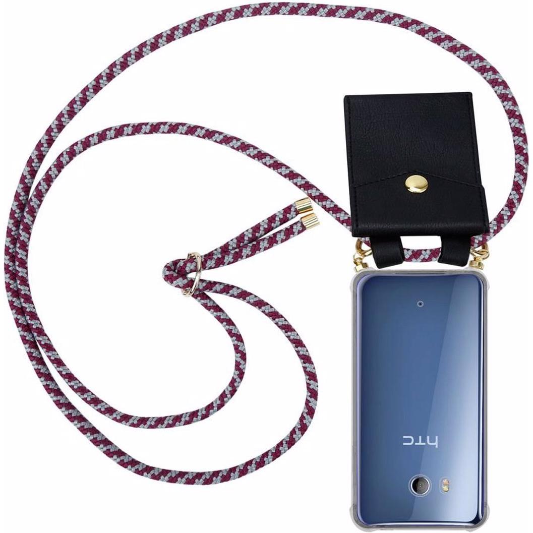 Cadorabo TPU Handy Kette GOLD Cover, Handykette, Rot