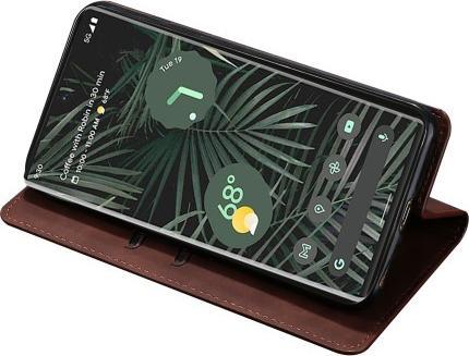 Actual product image Cover-Discount Google Pixel 6 Pro - Vintage Flip Case Cover brown (Google Pixel 6 Pro)