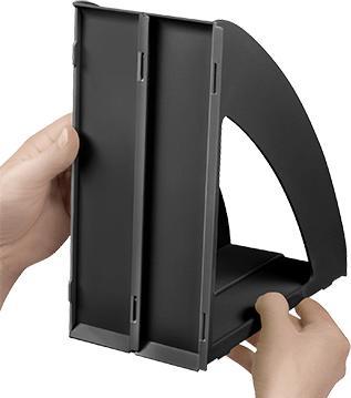 Image du produit Arlac Serre-livres cep modular 6 compartiments noir (C4)