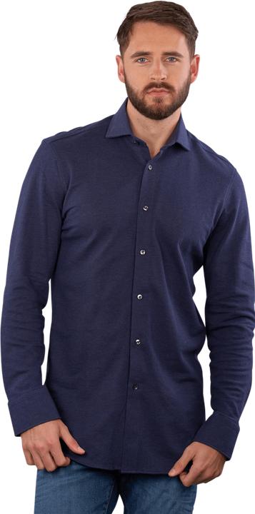 Produktbild The Basics Hemd Modern Fit Hai bügelleicht uni blue (M)