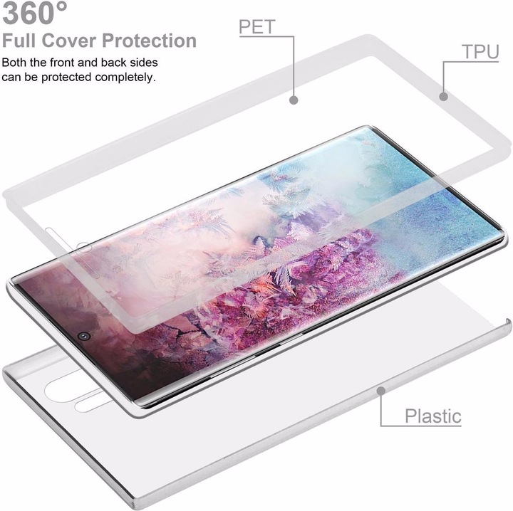 Produktbild Cadorabo TPU 360 Grad Case Cover (Samsung Galaxy Note 10 Plus)