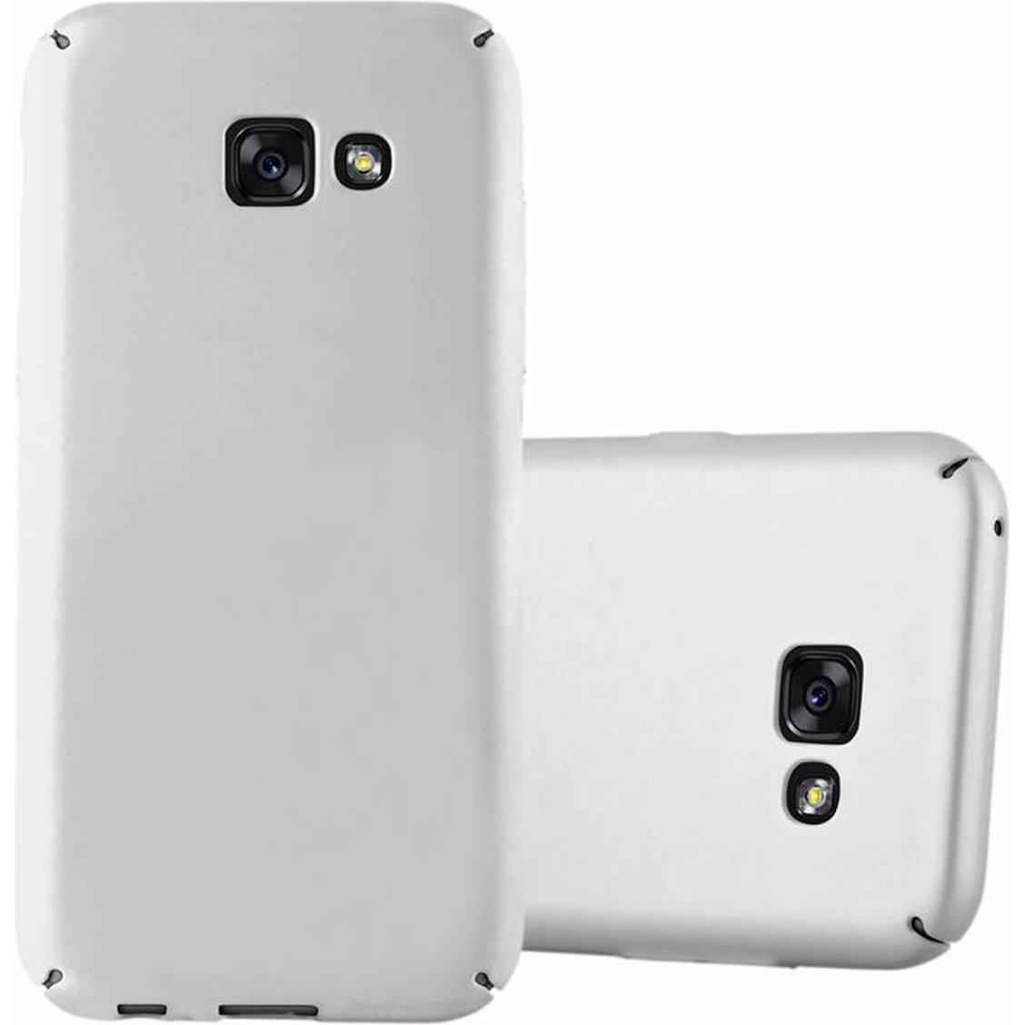 Cadorabo Hard Cover Matt Metall Cover (Samsung Galaxy A5 (2017)), Smartphone Hülle, Silber