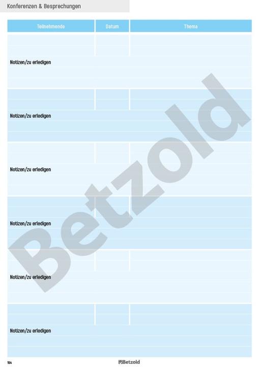 Produktbild Betzold Schulplaner A4 plus (A4, 1 Woche / 2 Seiten)