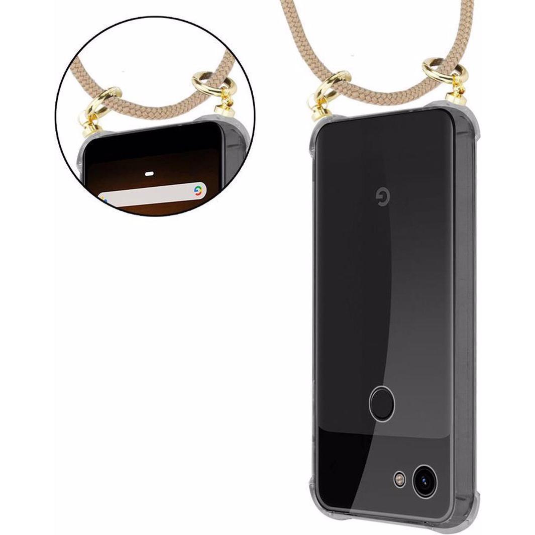 Thumbnail - Cadorabo TPU Handy Kette GOLD Cover, Handykette, Braun