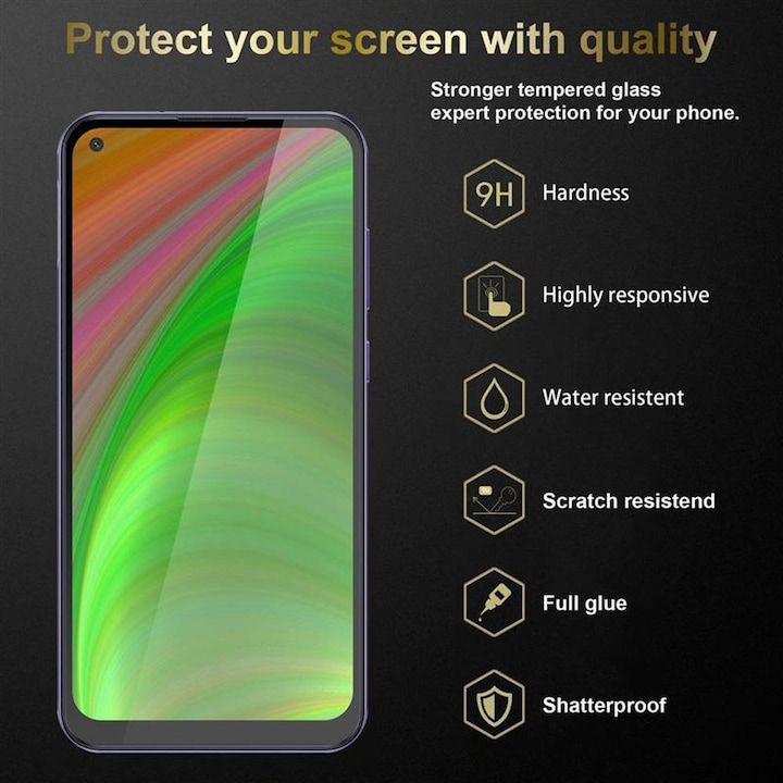Immagine prodotto Cadorabo Vetro di protezione del display a schermo intero (3 Pezzo/i, Samsung Galaxy M11)