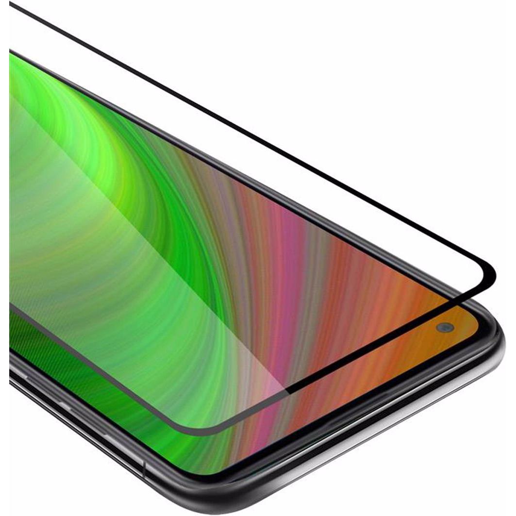 Cadorabo Vollbild Displayschutzglas (1 Stück, Samsung Galaxy A21), Smartphone Schutzfolie, Weiss