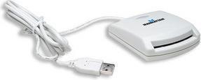 Image du produit Manhattan Lecteur de carte à puce - USB - blanc (USB)