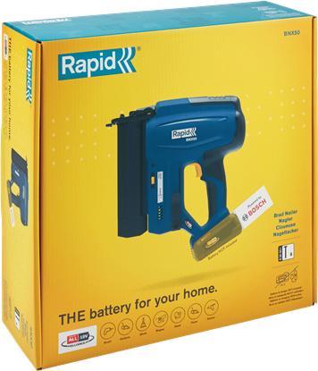 Actual product image Rapid BNX50 cordless nailer 18V P4A