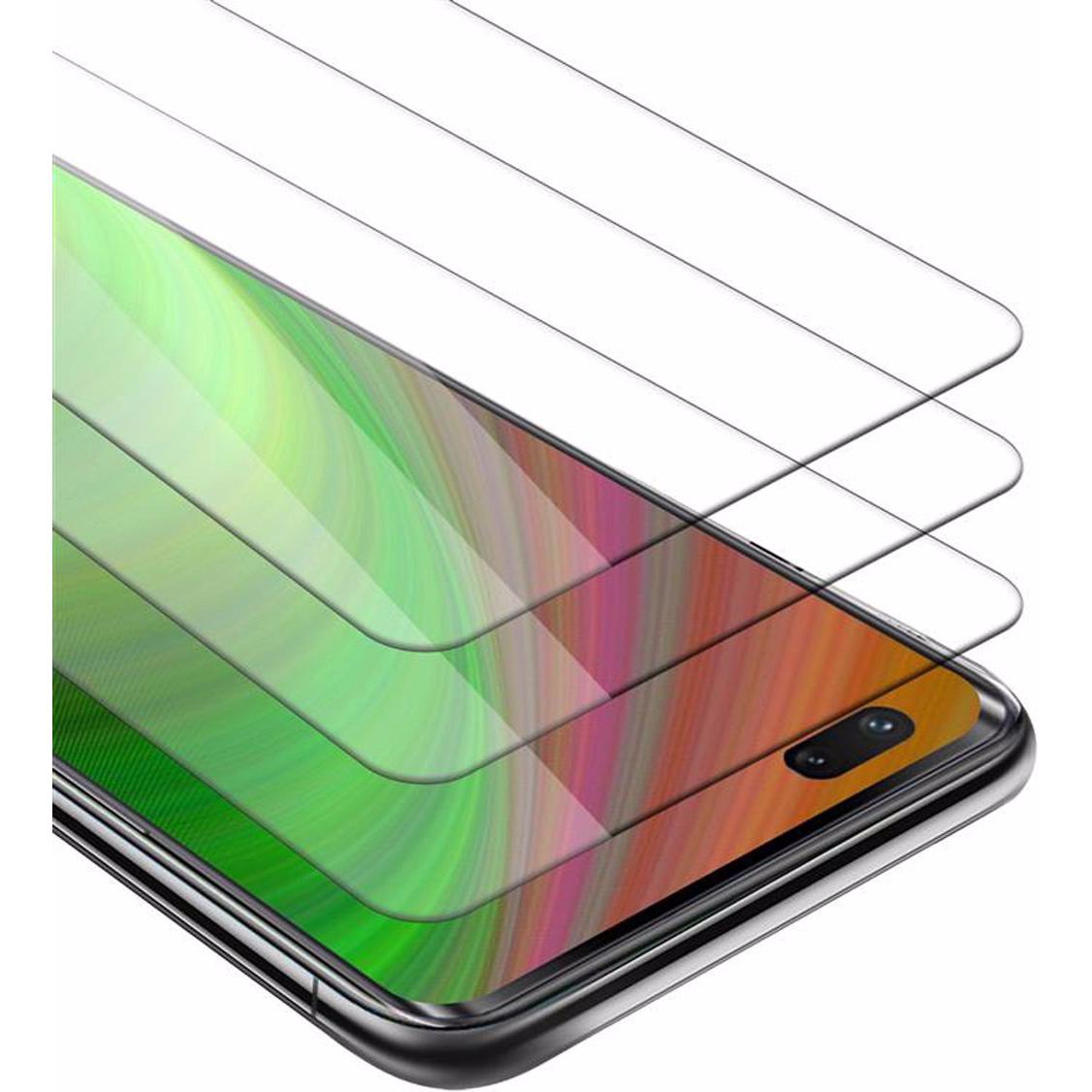 Cadorabo Displayschutzglas (3 Stück, Huawei Nova 7 Pro 5G), Smartphone Schutzfolie, Weiss