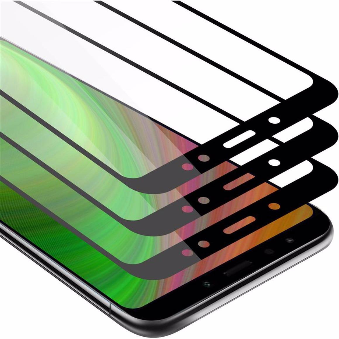 Thumbnail - Cadorabo Vollbild Displayschutzglas (3 Stück, Xiaomi Redmi Note 5), Smartphone Schutzfolie, Schwarz
