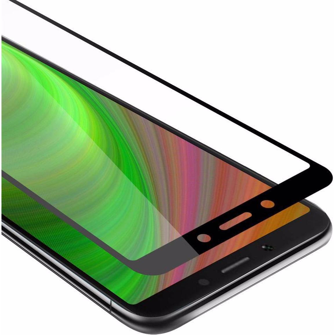 Cadorabo Vollbild Displayschutzglas (1 Stück, Xiaomi Redmi 6), Smartphone Schutzfolie, Schwarz
