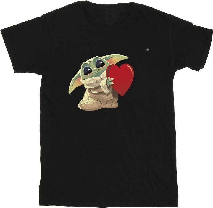Actual product image Star Wars Mens The Mandalorian The Kids With Heart T-Shirt (3XL)