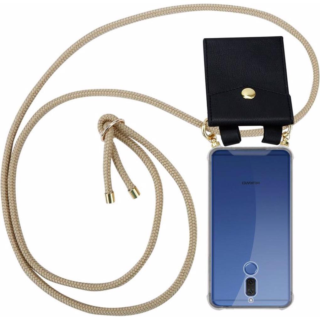 Cadorabo TPU Handy Kette GOLD Cover, Handykette, Braun