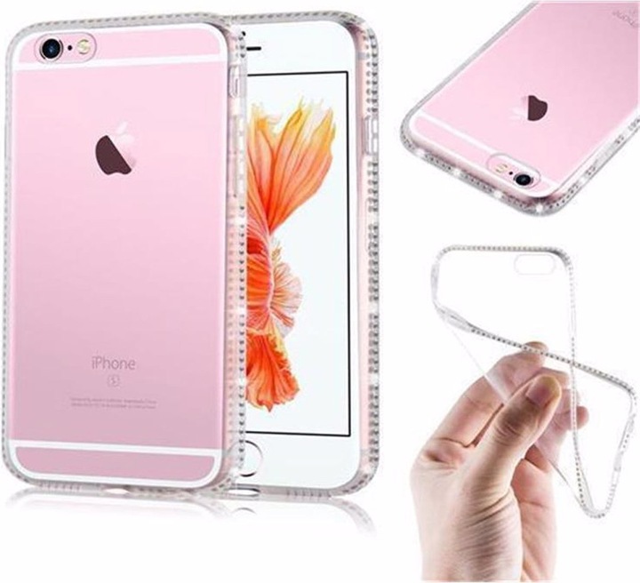Actual product image Cadorabo TPU Ultra Slim Rhinestone Cover (Apple iPhone 6, Apple iPhone 6s)