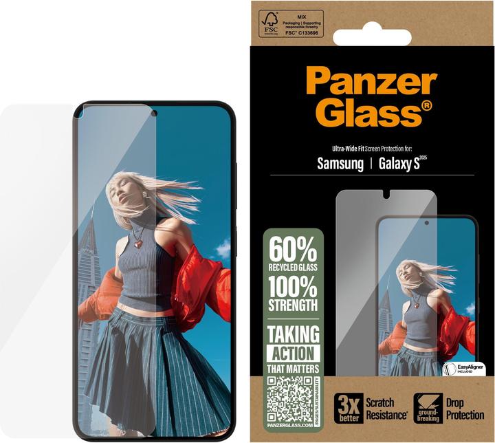Actual product image PanzerGlass Ultra Wide Fit (1 pcs., Samsung Galaxy S25)