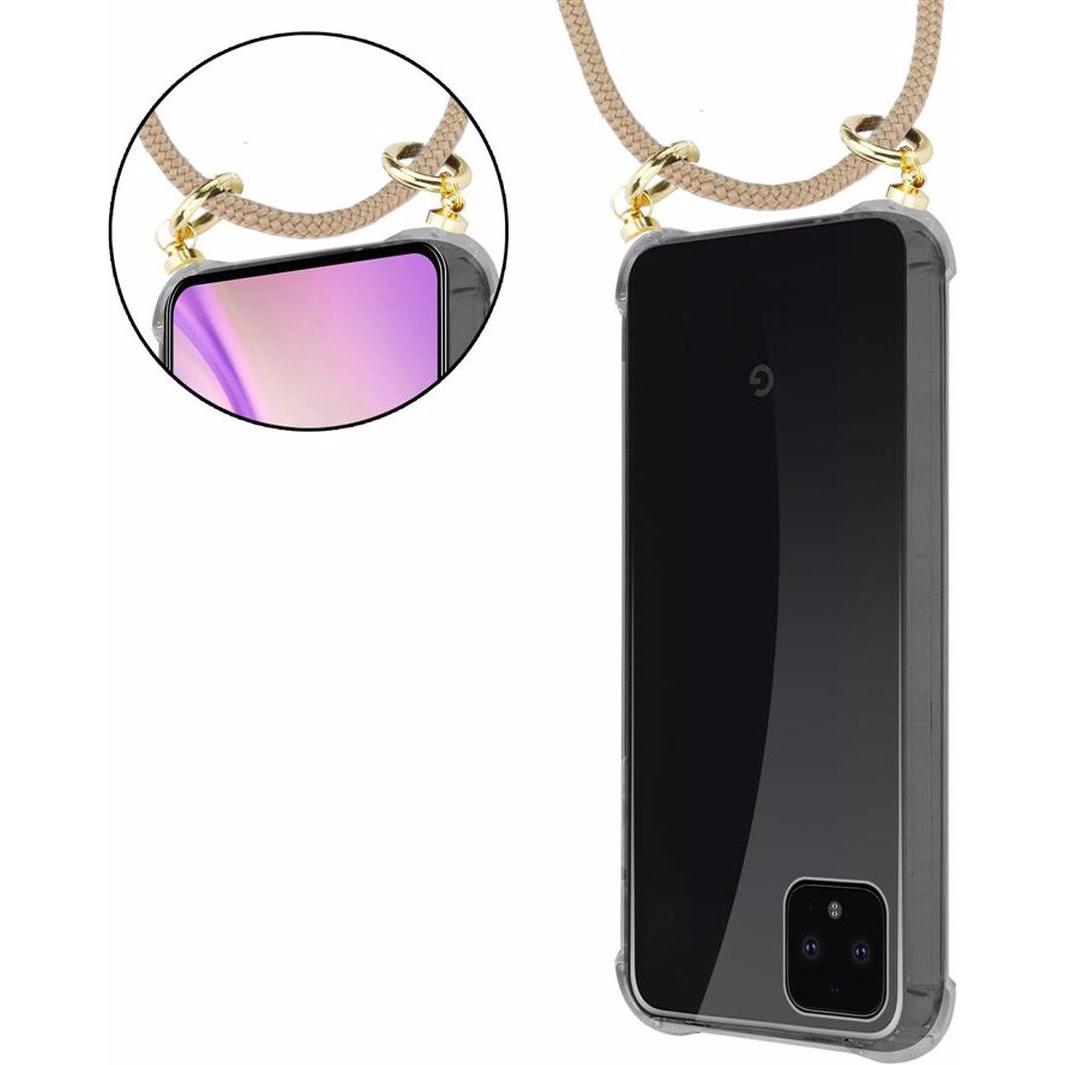 Thumbnail - Cadorabo TPU Handy Kette GOLD Cover, Handykette, Braun