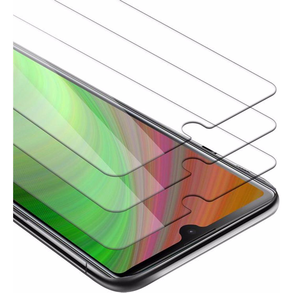 Cadorabo Displayschutzglas (3 Stück, Sony Xperia L4), Smartphone Schutzfolie, Weiss