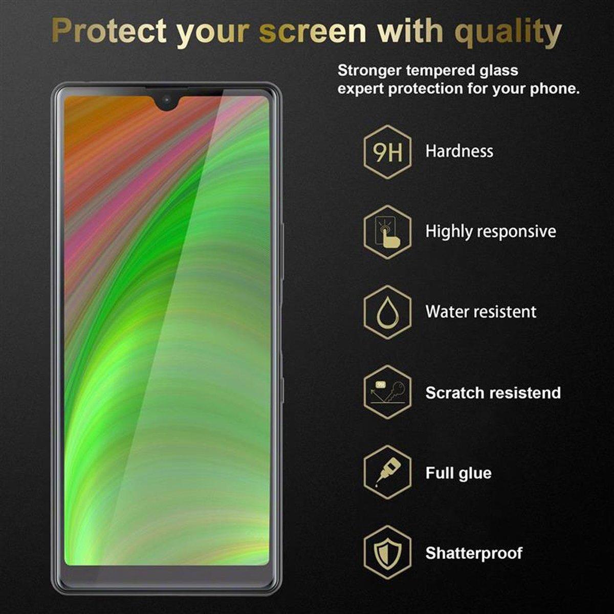 Thumbnail - Cadorabo Displayschutzglas (3 Stück, Sony Xperia L4), Smartphone Schutzfolie, Weiss