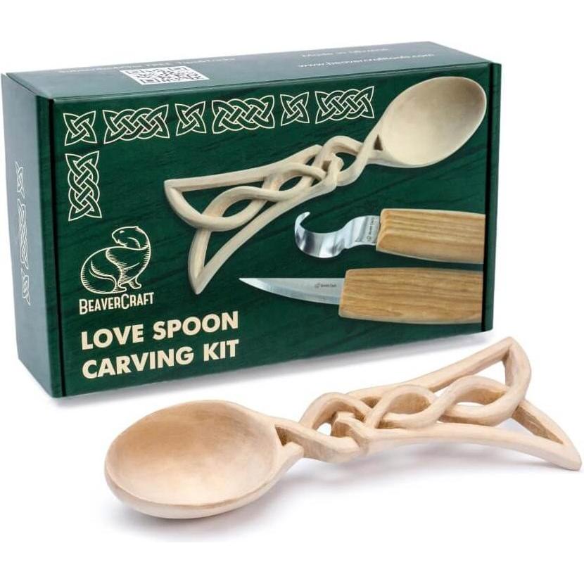 Thumbnail - Beaver Craft, Beitel + Handhobel, BeaverCraft Celt Spoon Carving Hobby Kit