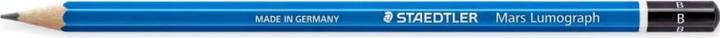 Actual product image Staedtler Mars Lumograph, B, Blue, Hexagonal, Art, Graphic drawing, Hobby, Office, School, Techn (2 mm, B, 1 x)
