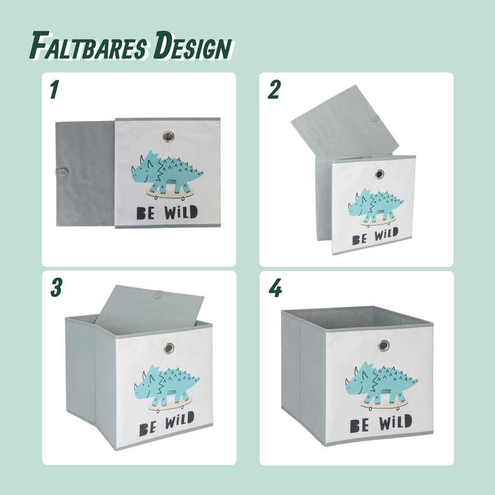 Productafbeelding Relaxdays GmbH Kinder Aufbewahrungsboxen im 3er Set