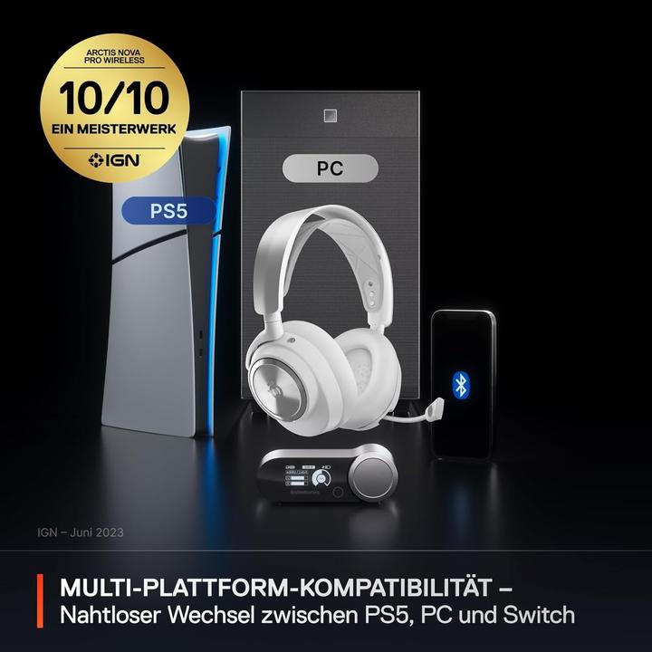 Immagine prodotto SteelSeries Arctis Nova Pro WL Bianco (Senza fili)