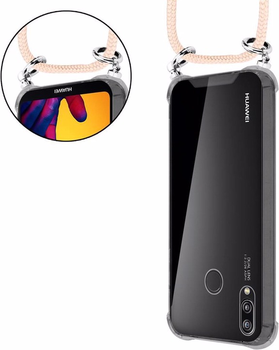 Produktbild Cadorabo TPU Handy Kette SILBER Cover