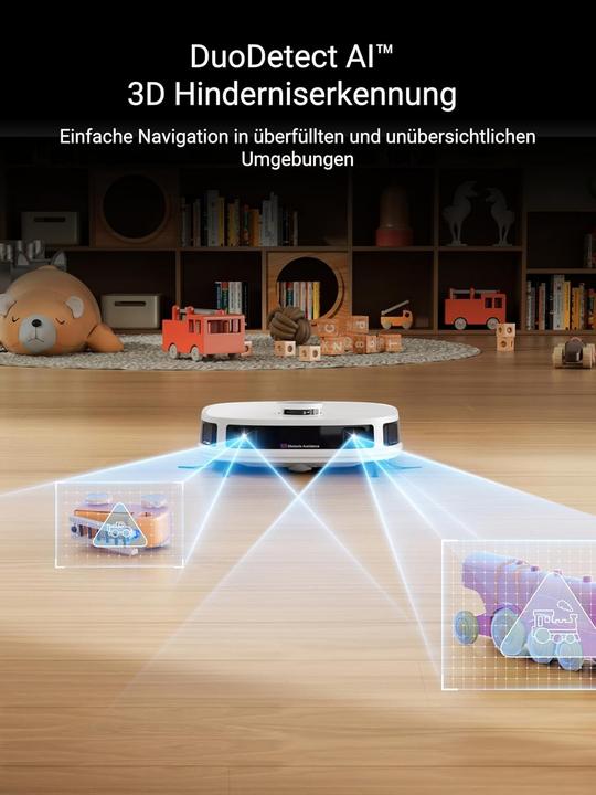Produktbild Eureka J12 white - Robotstofzuiger - 3D-objectherkenning - 5.200 mAh batterij - (2000 Pa, Wischtuch)